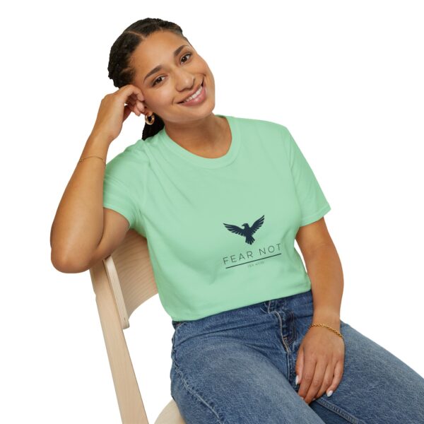 T- Shirt I Fear Not I Blauw logo I Unisex I Casual Wear I Diverse kleuren - Afbeelding 4