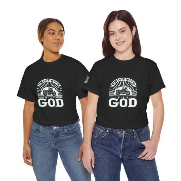 T-Shirt I Drive with God I Unisex I Motor I Diverse kleuren - Afbeelding 2