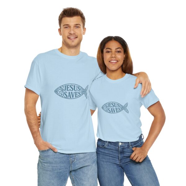 T-Shirt I Jesus Saves I Unisex I Zwaar Katoen I Diverse kleuren - Afbeelding 8