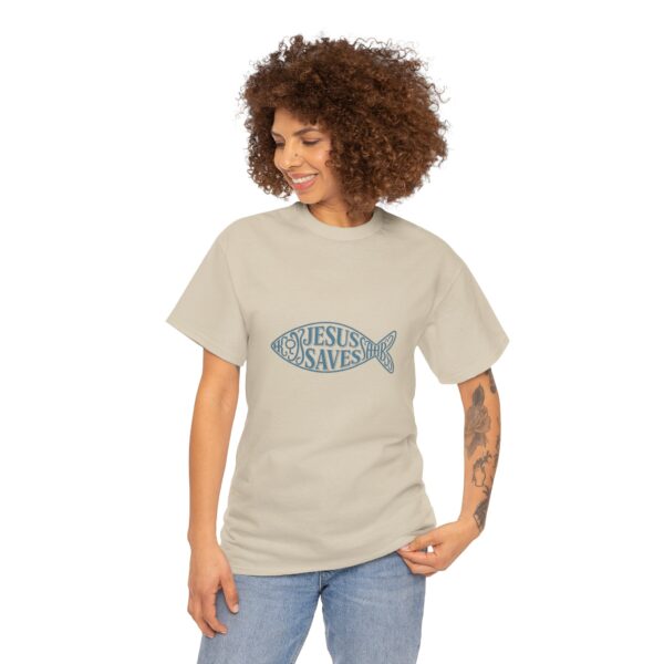 T-Shirt I Jesus Saves I Unisex I Zwaar Katoen I Diverse kleuren