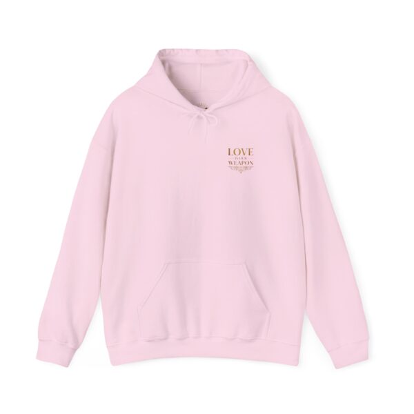 Hoodie I Love is our weapon I Unisex I Gold I Dagelijkse kleding I Diverse kleuren - Afbeelding 10