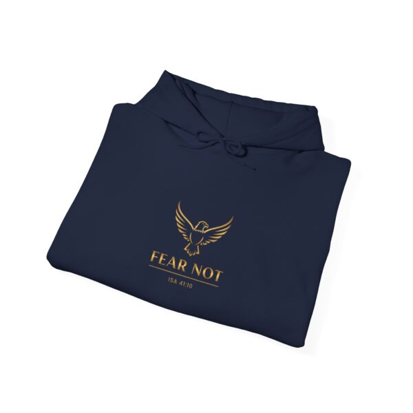 Hoodie I Fear Not I Fijn gouden logo I Adelaar I Unisex I Diverse kleuren - Afbeelding 11
