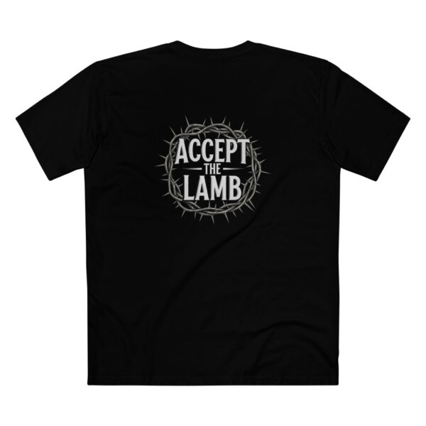 T-Shirt I Accept the Lamb I Unisex I Black - Afbeelding 3