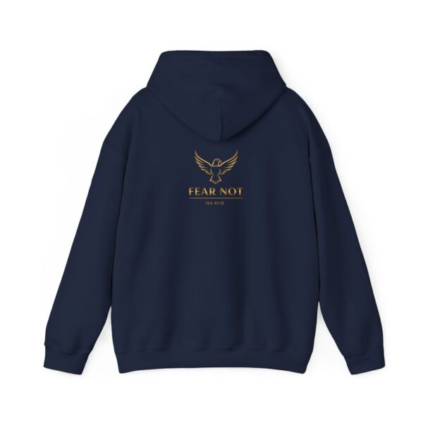 Hoodie I Fear Not I Fijn gouden logo I Adelaar I Unisex I Diverse kleuren - Afbeelding 10