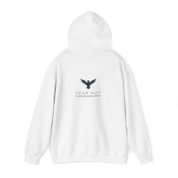 Hoodie I Fear Not I Blauw logo I Unisex I Adelaar I Diverse kleuren - Afbeelding 4