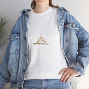 Vintage Style T-Shirt, Accept the Lamb II,  Unisex, Heavy Cotton Tee, Casual Wear