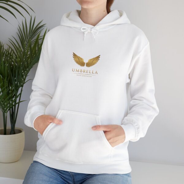Hoodie |  Umbrella I Band Jerusalem I Unisex I White - Afbeelding 3