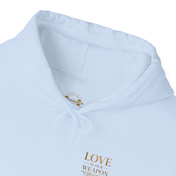 Hoodie I Love is our weapon I Unisex I Gold I Dagelijkse kleding I Diverse kleuren - Afbeelding 9