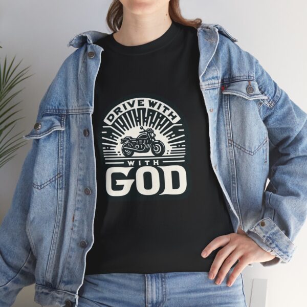 T-Shirt I Drive with God I Unisex I Motor I Diverse kleuren