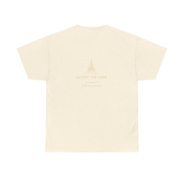 T-Shirt I Accept the Lamb I Subtiel I Licht en fijn gouden logo I Unisex I Casual - Afbeelding 10