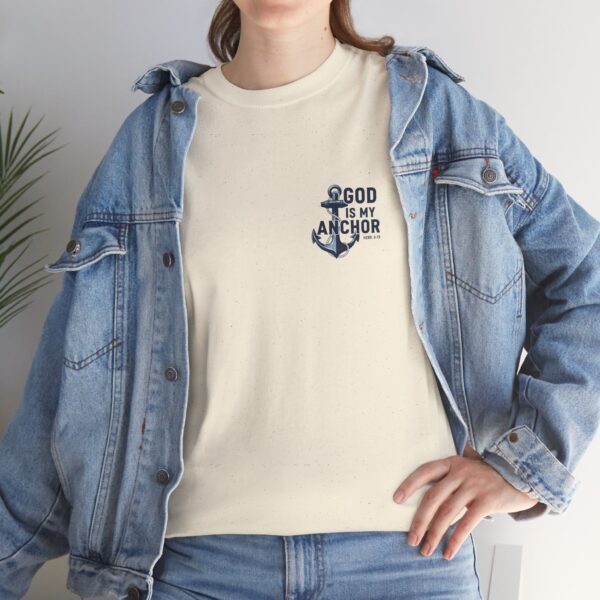 T-Shirt I God is my Anchor I Nautisch I Diverse kleuren - Afbeelding 4