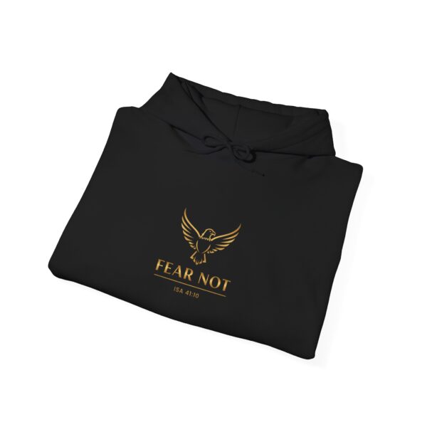 Hoodie I Fear Not I Fijn gouden logo I Adelaar I Unisex I Diverse kleuren - Afbeelding 8