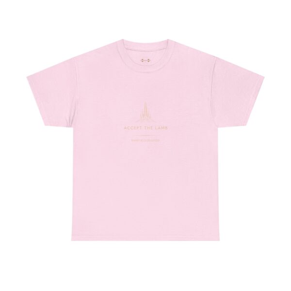 T-Shirt I Accept the Lamb I Subtiel I Licht en fijn gouden logo I Unisex I Casual - Afbeelding 15