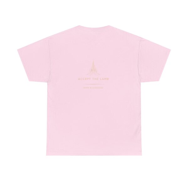 T-Shirt I Accept the Lamb I Subtiel I Licht en fijn gouden logo I Unisex I Casual - Afbeelding 16