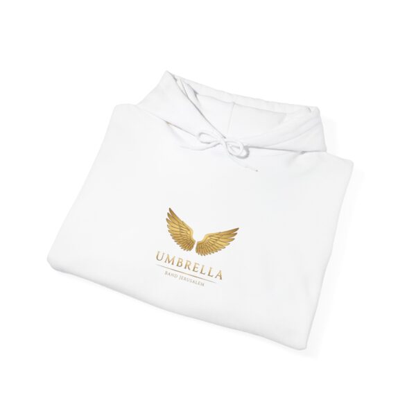 Hoodie |  Umbrella I Band Jerusalem I Unisex I White - Afbeelding 6