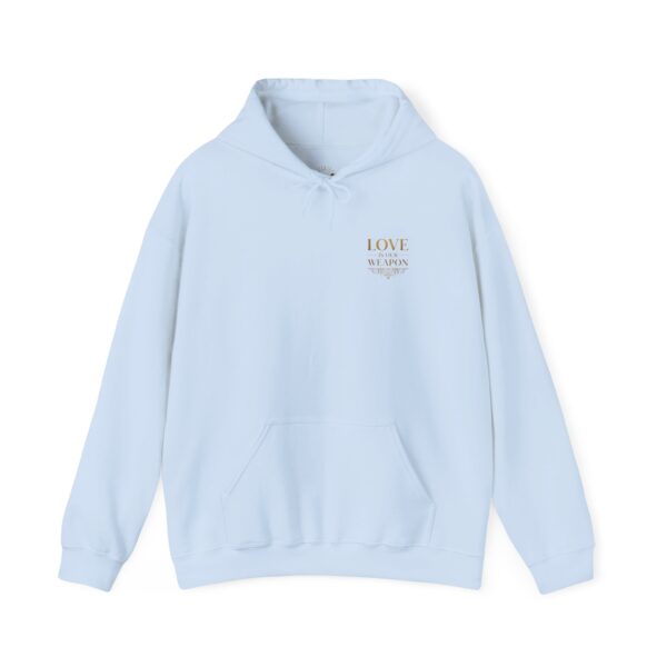 Hoodie I Love is our weapon I Unisex I Gold I Dagelijkse kleding I Diverse kleuren - Afbeelding 7